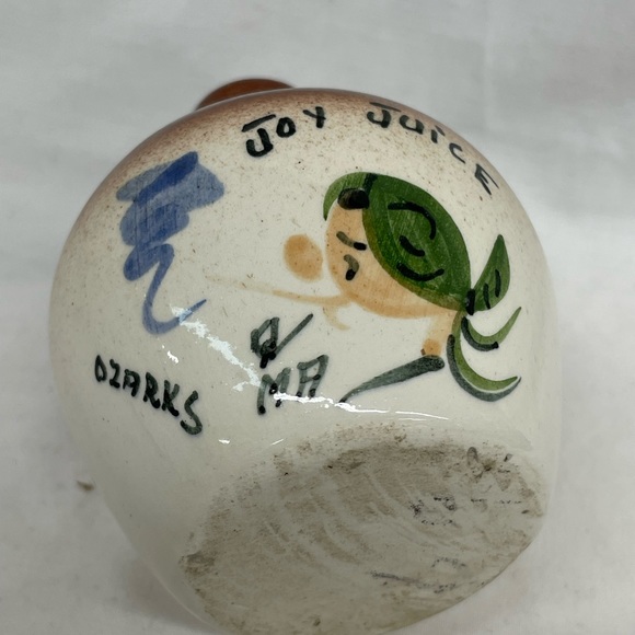 MA Joy juice ozarks moonshine corked whiskey jug sz 4 inch - Picture 6 of 7